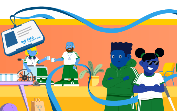 Animated Characters for FIFA's Volunteer programme animation