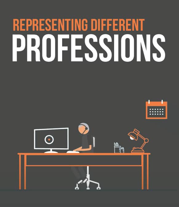 Representing different professions