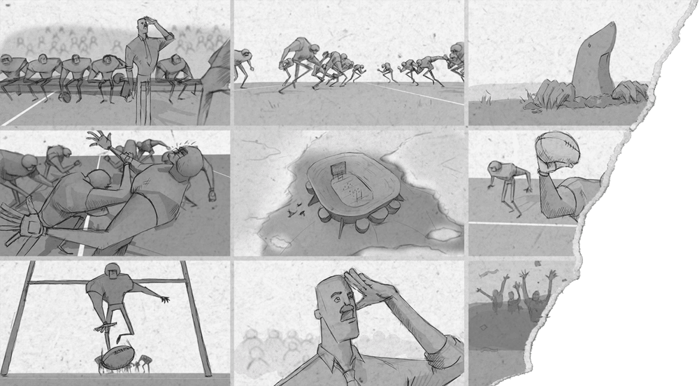 The storyboard of the Sealife centre promotional video produced by Dragonfly