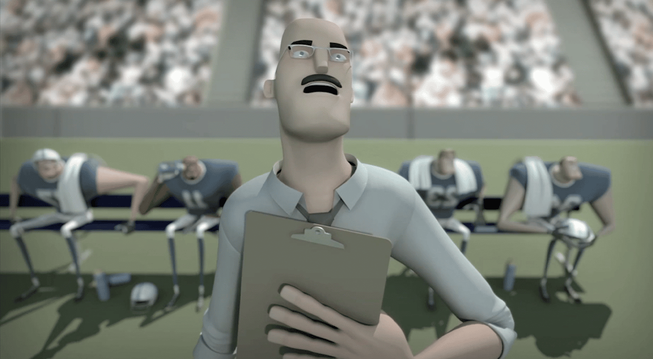 Storyboard Clip Comparison 2 - A 3D animated man gazing into the sun