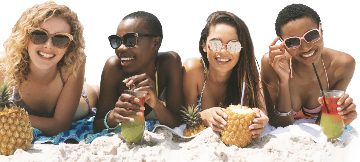 A group of women enjoying their destination holiday through TUI