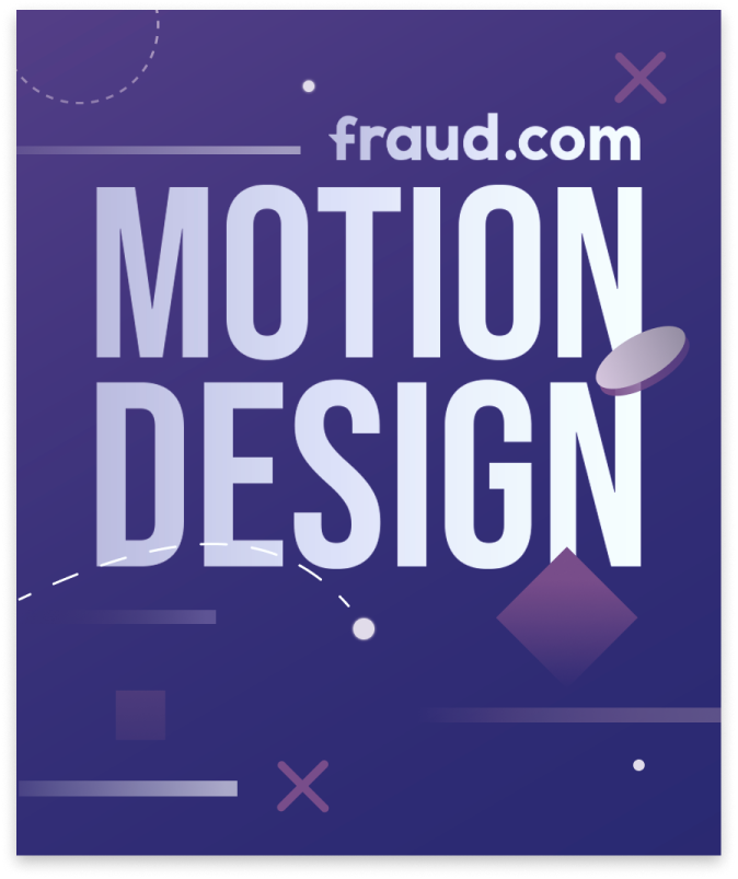 Fraud.com Motion Design case study thumbnail.