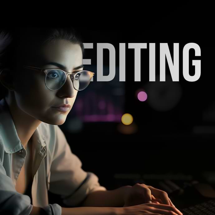 Video editing services with a professional video editor