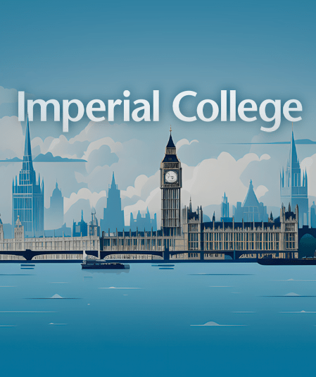 Illustration Of The London Skyline Featuring The Houses Of Parliament With Big Ben, Set Against A Blue Sky. The Text &Quot;Imperial College&Quot; Is Prominently Displayed At The Top. Illustration of the London skyline featuring the Houses of Parliament with Big Ben, set against a blue sky. The text "Imperial College" is prominently displayed at the top.