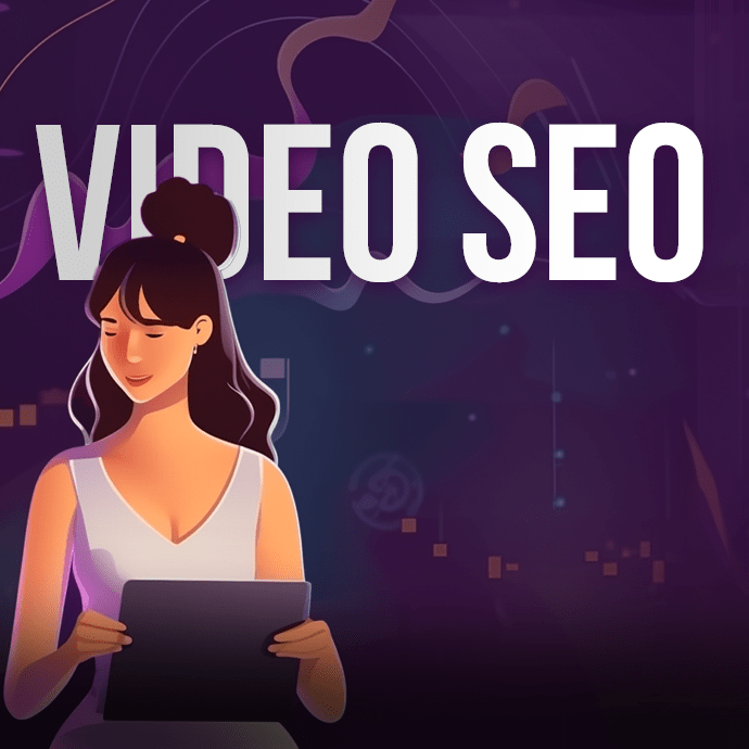 Animated image of a woman, Video SEO